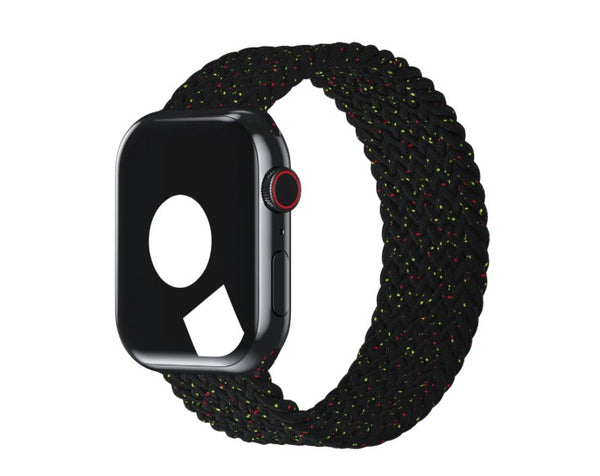 APPLE WATCH BAND BRAIDED SOLO LOOP 41MM SIZE 1 - BLACK UNITY - Like New