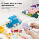 CAYDO AUTOMATIC I CORD KNITTING MACHINE PRO, 3-SPEED ADJUSTABLE - BLUE - Like New
