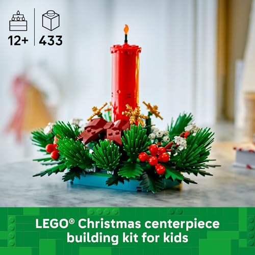 LEGO Christmas Table Decoration Building Brick-Built Holiday Centerpiece 40743 - Like New