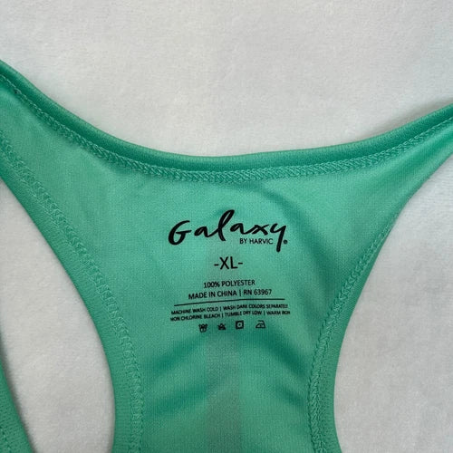 GALAXY BY HARVIC TANK TOP WOMENS ACTIVEWEAR WICKING - SIZE: XL - MINT GREEN - Brand New