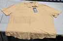 JAMES TAYLOR SHORT SLEEVE, BUTTON-UP SHIRT - SIZE: MEN 3XL - SADDLE BROWN - Like New
