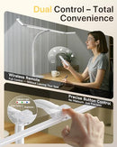 ONEMIX 42" LED Desk Lamp Home Office Light Adjustable 4-Segment Bar - WHITE - Like New