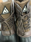 MISHANSHA INSULATED SNOW DUCK BOOTS - SIZE: MEN 11 - BROWN/BLACK - Like New
