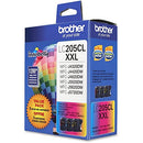 Brother Super High Yield Color Ink Cartridge, LC2053PKS, 3 Pack, LC205 - Brand New