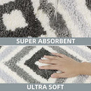 Bathroom Mats Non-Slip Soft Cozy Shaggy Bath Rugs Rain Shower Absorbent Matt - Brand New