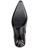 KL443438 KARL LAGERFELD WOMEN'S KARLY POINTED TOE HEELED ANKLE BOOTIE BLACK 6 - Like New