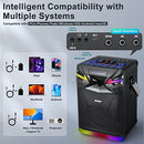 GEYGUY GPSK-1 DSP KARAOKE MACHINE WITH 2 MICROPHONES (6.5 INCH) - BLACK - Like New