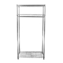 SAFERACKS 18"X36"X72" CLOTHING RACK WITH ADJUSTABLE SHELVES HANGER ROD - Black - Like New