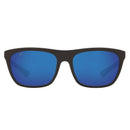 COSTA DEL MAR CHEECA SUNGLASSES - SHINY BLACK FRAME,BLUE MIRROR POLARIZED LENSES - Like New
