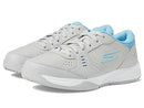 SKECHERS WOMEN'S VIPER COURT SMASH ATHLETIC PICKLEBALL SHOE SIZE 9.5 GRAY/BLUE - Like New