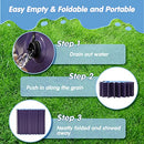 Dog Pool Foldable Kids Splash Pad Thicken Sprinkler Pool, 63 x 12'' B0BXNMVT24 - Like New