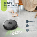 XIEBro Robot 3 in 1 Robotic Vacuum and Mop Combo with1600Pa Max Suction - BLACK Like New