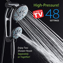 AQUACARE HOTEL SPA AQUACARE RAIN & HANDHELD 3-WAY SHOWER - OIL RUBBED BRONZE - Like New