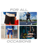 MA CROIX MENS BASIC MESH SHORTS BASKETBALL GYM WORKOUT BLEU SIZE M - Brand New