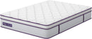 SERSPER FULL MATTRESS 12IN,5-ZONE POCKET SPRING HYBRID MATTRESS - WHITE, PURPLE - Brand New