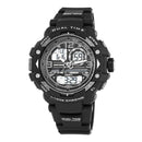 ARMITRON MEN'S SHOWCASE CASUAL WATCH, RESIN BAND - BLACK - Brand New