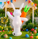 EASTER BUNNY 1.8M INFLATABLE DECORATIONS BALLOON RABBIT - MULTICOLOR - Like New