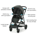 GRACO MODES ELEMENT TRAVEL SYSTEM TRAY SNUGRIDE INFANT CAR SEAT 2111198 - CANTER - Like New