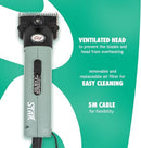 LISTER STAR CLIPPER PROFESSIONAL ANIMAL LIVESTOCK SHEARING TOOL GREEN - Like New