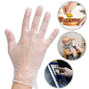 WALLY PLASTIC PREMIUS DISPOSABLE VINYL GLOVES, 100 COUNT, XL - CLEAR - Brand New