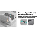 FURKID STAINLESS STEEL CAT LITTER BOX FURKID LARGE METAL KITTY - Scratch & Dent