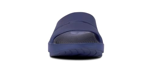 OOFOS OOahh Slide (Men's) - Lightweight Recovery Footwear, Size 10, Navy Blue - Brand New