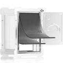 MIAOTONG Cat Door for Wall Upgraded Sealing Dog Door for Wall - Small - White - Like New