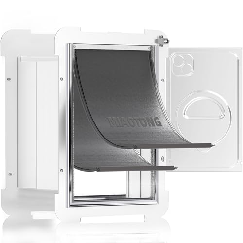 MIAOTONG Cat Door for Wall Upgraded Sealing Dog Door for Wall - Small - White - Like New