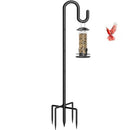 GIENTAN GT-76WF-2P SHEPHERDS HOOK FOR BIRD FEEDER, DOUBLE BIRD, 1 PACK - BLACK - Like New