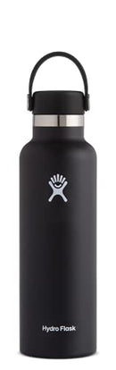 HYDRO FLASK STAINLESS STEEL STANDARD MOUTH FLEX CAP S21SX001 - BLACK - Like New