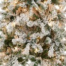 NATIONAL TREE COMPANY FIRST TRADITIONS PRE-LIT ACACIA FLOCKED TREE 6 FT - WHITE - Like New