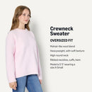 Amazon Essentials Women's Oversized-Fit Faux Mohair Sweater, Pastel Lila, S - Like New