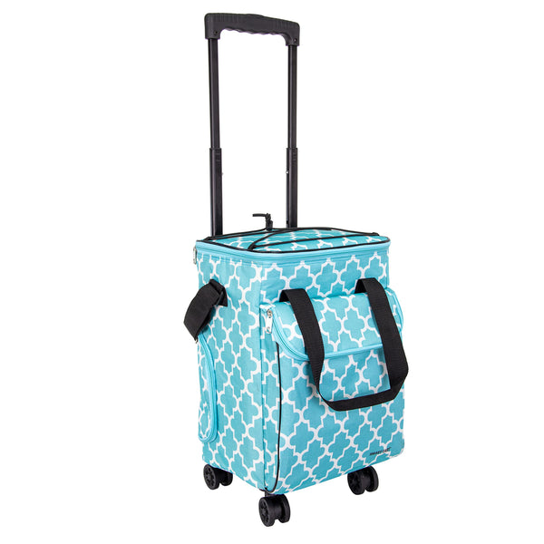 DBEST PRODUCTS ULTRA COMPACT COOLER SMART CART 360 INSULATED MOROCCAN TILE - Like New
