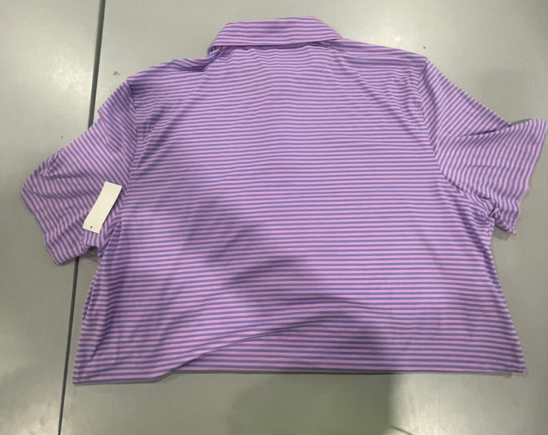 IZOD SS CLUBHOUSE BAR POLO - SIZE: MEN L - ORCHID - Brand New