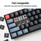 KEYCHRON K6 PRO WIRELESS MECHANICAL KEYBOARD QMK/LAUNCHER MAC/WIN/LINUX - BLACK - Like New
