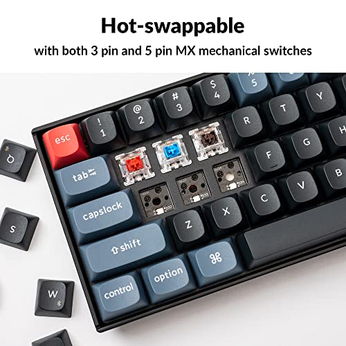 KEYCHRON K6 PRO WIRELESS MECHANICAL KEYBOARD QMK/LAUNCHER MAC/WIN/LINUX - BLACK - Like New