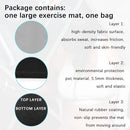 Large Exercise Mat Workout Yoga - Mats for Home Gym Flooring Protector - Brand New