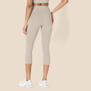AMAZON ESSENTIALS WOMEN'S ACTIVE FORMFLEX HIGH WAIST 19" CAPRI LEGGINGS -S TAUPE - Brand New