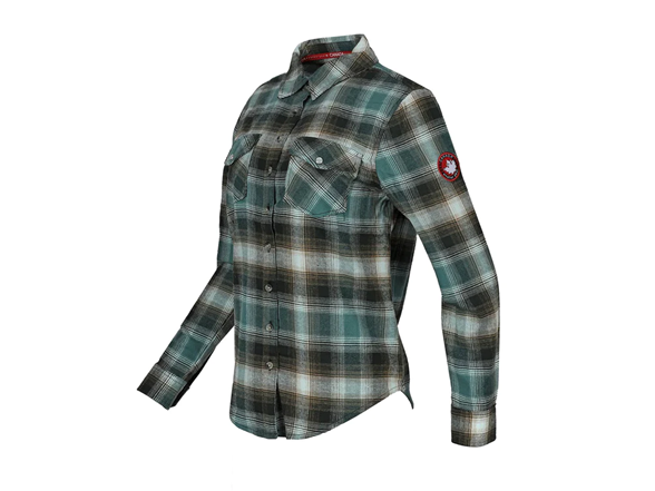 CANADA WEATHER GEAR WOMEN'S VINTAGE PLAID SHIRT - SIZE: WOMEN S - GREEN/TEAL - Brand New