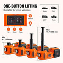VEVOR ELECTRIC CAR JACK 5 TON/11023 LBS CAR JACK PORTABLE CAR JACK - ORANGE - Like New