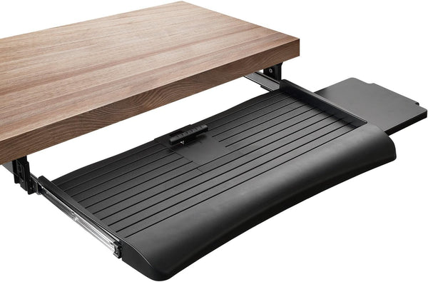 Mount-It Keyboard Drawer Under Desk with Mouse Platform, 21 inch Wide - Black - Like New
