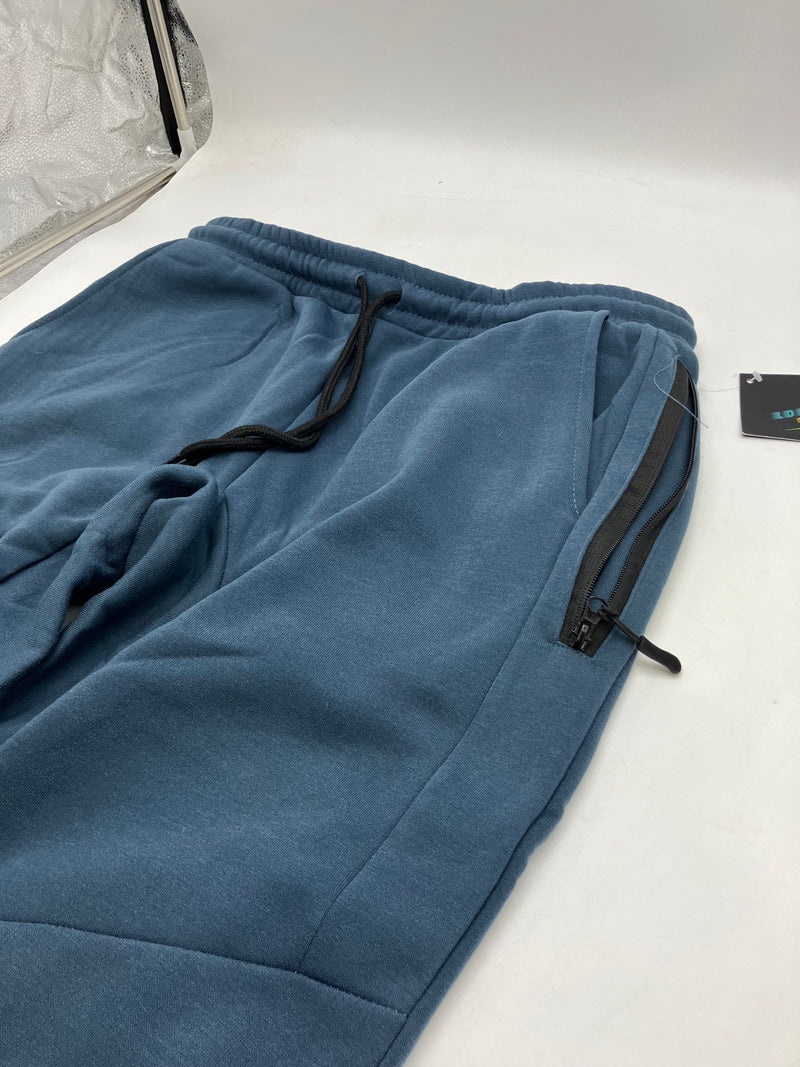 LOGAN AND MARTIN SPORT NYC JOGGER SWEATPANTS, LARGE, GRAY HEATHER, 211311 - Brand New