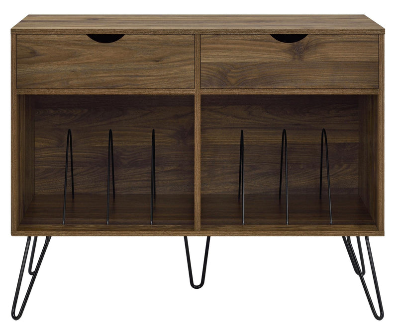 AMERIWOOD NOVOGRATZ CONCORD TURNTABLE STAND WITH DRAWERS - WALNUT - Like New
