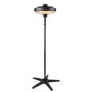WESTINGHOUSE 5100 -BTU 1500 -W FLOORSTANDING BLACK STEEL ELECTRIC PATIO HEATER - Like New