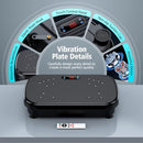 PUREROYI VIBRATION PLATE EXERCISE MACHINE, CAPACITY 330 LBS, RB-CFU7900 - BLACK - Like New