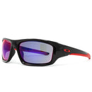 OAKLEY VALVE SUNGLASSES RED IRIDIUM LENSES 60-16-133 - BLACK/RED - Like New