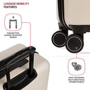 SwissGear 8020 Eclipse Hardside Expandable Luggage with Spinner Wheels - Cream - Like New