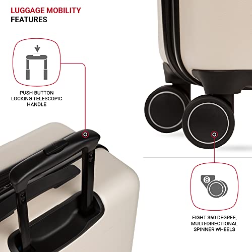 SWISSGEAR 8020 ECLIPSE HARDSIDE LUGGAGE SPINNER WHEELS CHECKED-MEDIUM 24-INCH - Brand New