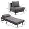 VONANDA SOFA COUCH WITH HIDDEN LEGS - DARK GRAY - Like New