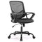 AFO ERGONOMIC HOME OFFICE DESK CHAIRS MID BACK ROCKING MODE 360 SWIRL - BLACK - Like New